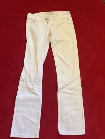 Roxy Jeans weiss Grösse 27 Slim Fit gebraucht