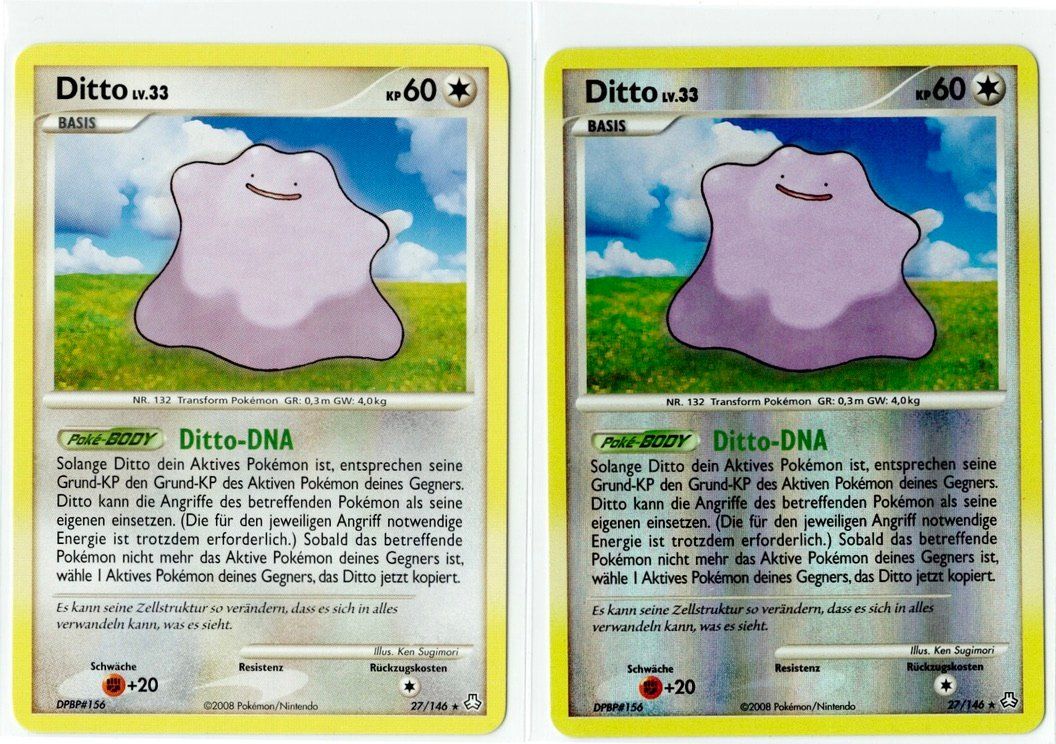 Pokémon Sammelbilder & Trading cards: Ditto Rare & Reverse Holo 27 – Gebraucht aus Zürich von PACE79