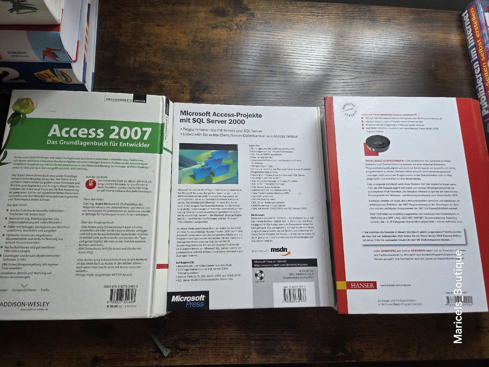 Livres: IT Books: Access 2007, SQL Server 2000, VB 2008 – D'occasion à Winterthur par Maricels_Boutique 1