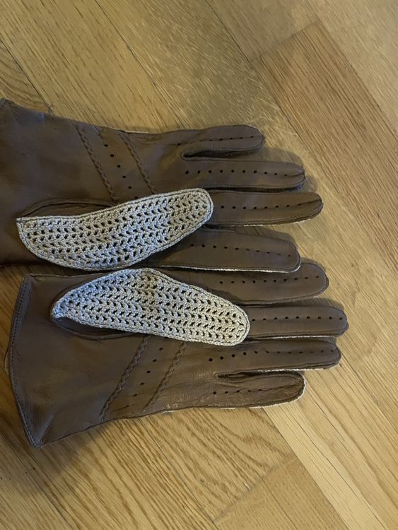 Gants & mitaines : Handschuhe Lederhandschuhe Gr. 7,5 beige/braun, Vintage – D'occasion à Rüschlikon par leo_mwz2 4