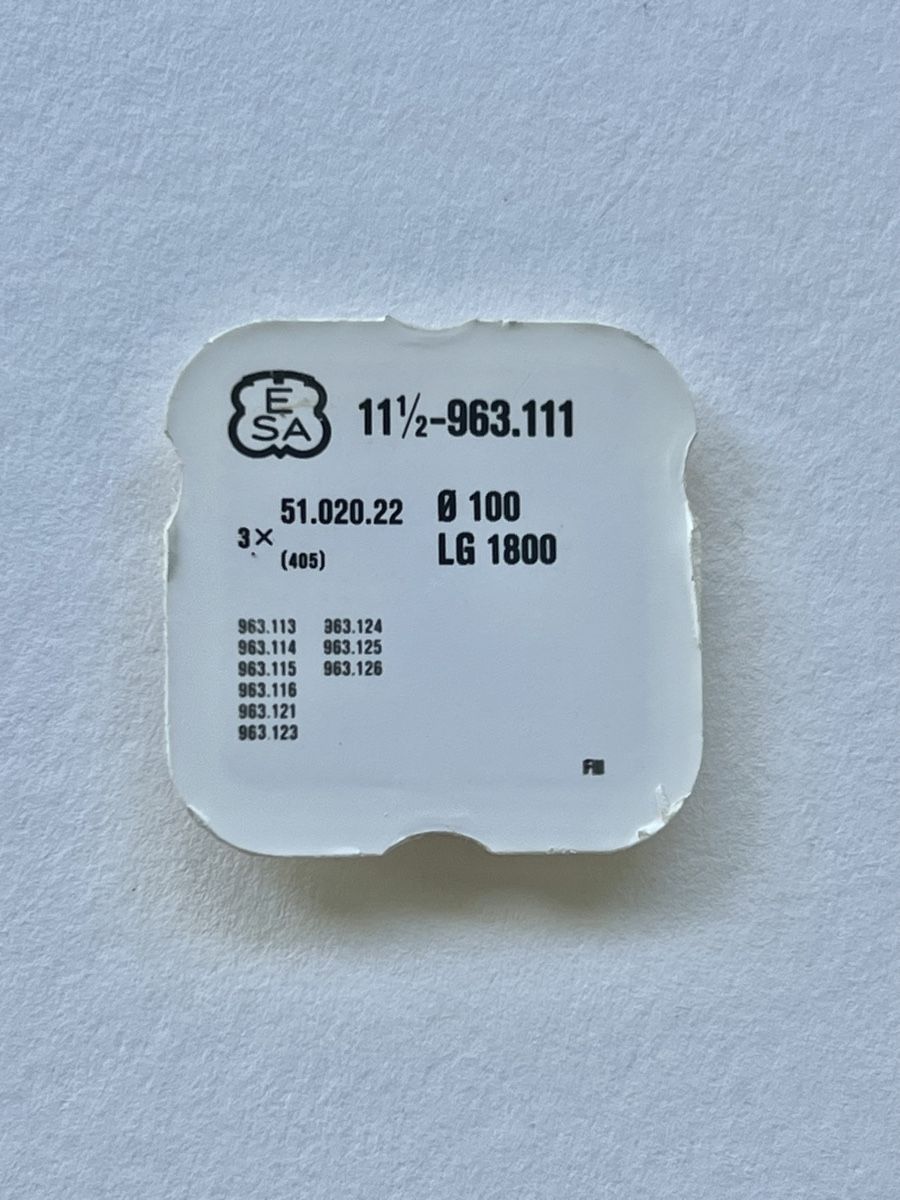 Eta Orologi: Tige ESA 963.111 – Usato da Chavornay venduto da MD_77