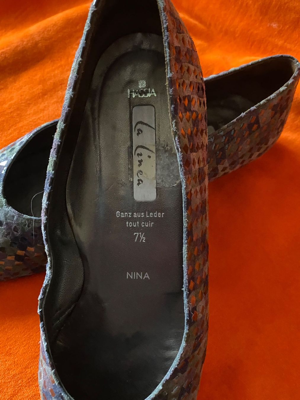 Damenschuhe: La Linea Ballerinas, Gr. 7 1/2, "NINA" Leder – Gebraucht aus Wettingen von taloo 1