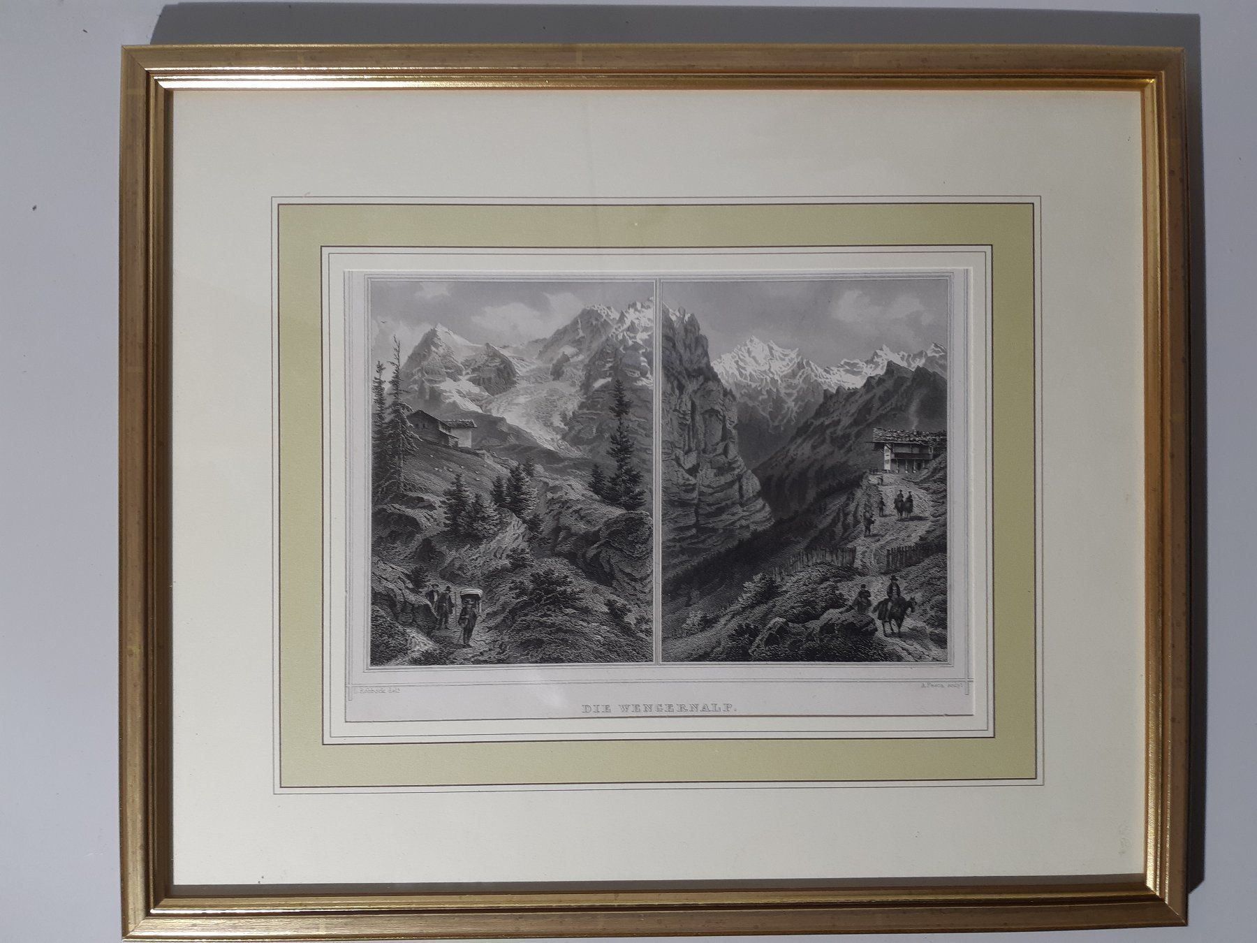 Grafica & Litografie: Litho Wengener Alp – Usato da Grindelwald venduto da carro5