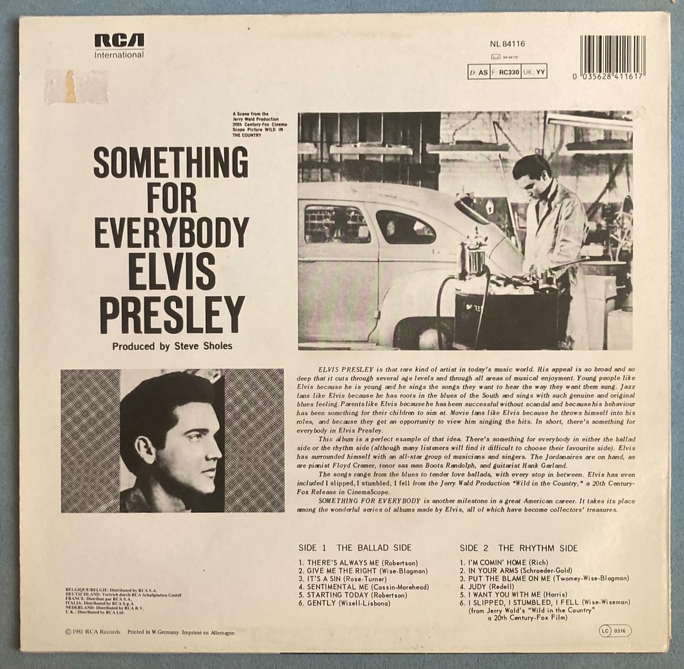 Schallplatten: ELVIS PRESLEY - SOMETHING FOR EVERYBODY – Gebraucht aus Poliez-Pittet von Newtown-Records 1