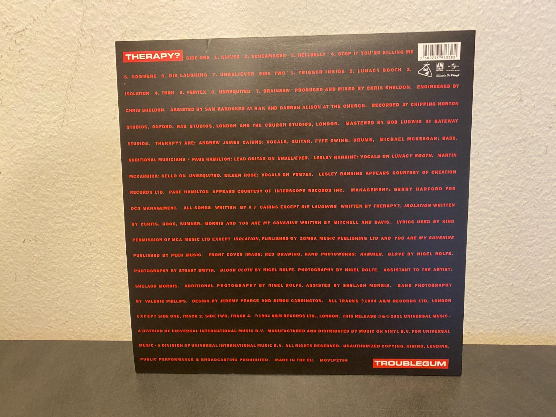 Dischi in vinile: Therapy? - Troublegum LP – Usato da Basel venduto da VinylLover68 1