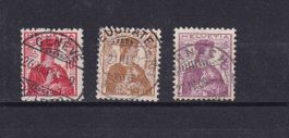 1907 N° 104 à 106 Oblitérés CATALOGUE SBK