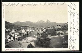 Arth-Goldau, Rigi-Bahn mit Bergpanorama