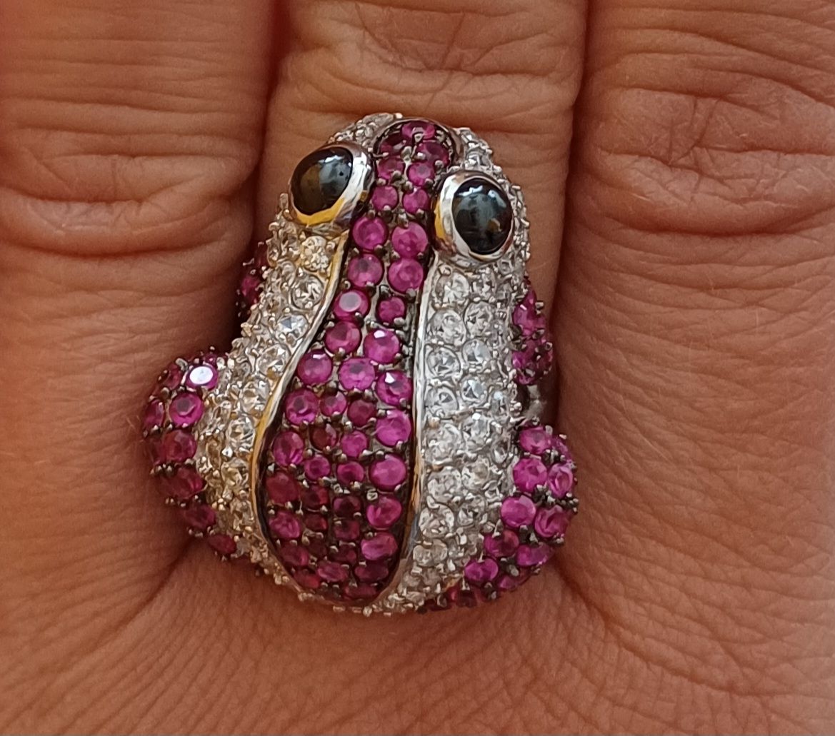 Ringe: Silberring 925 Frosch – Gebraucht aus Stein AG von Brina_85 2
