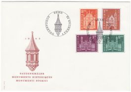 FDC Satz SBK-Nr. 391-394 (Baudenkmäler 1963)