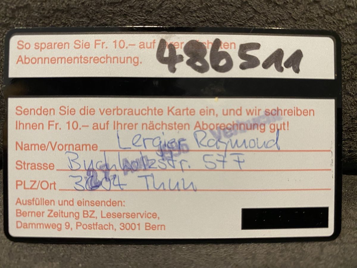 Telefon- & Taxkarten: P-taxcard – Gebraucht aus Lausanne von babacard10 1