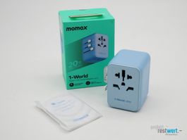 MOMAX /1-World 3-Port-Reiseadapter 20W