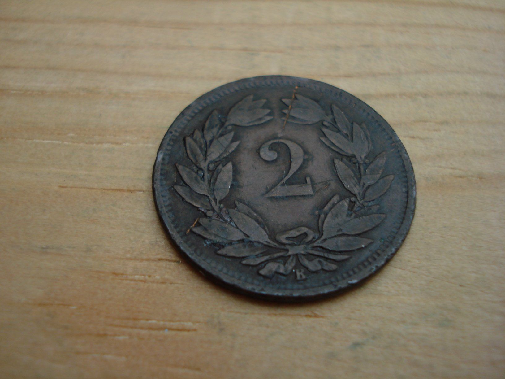 Tutti le monete: (D1) Départ 1 CHF 2 Rappen 1866 – Usato da Erlach venduto da Net-Coins 1