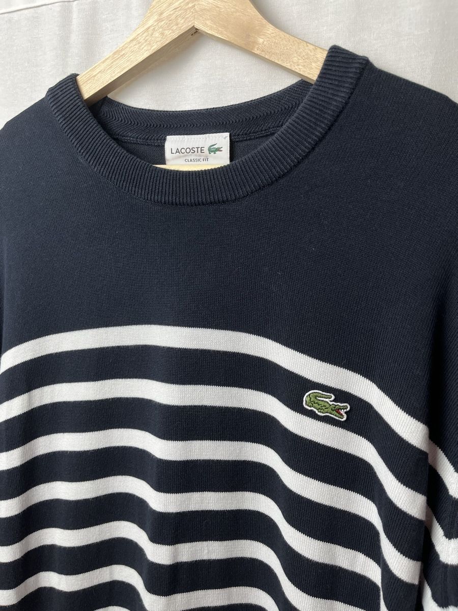 Lacoste Maglioni & Felpe: Pull Lacoste Rayé Bleu Marine et Blanc – Nuovo (secondo la descrizione) da Les Avanchets venduto da lunedeneige.shop 1