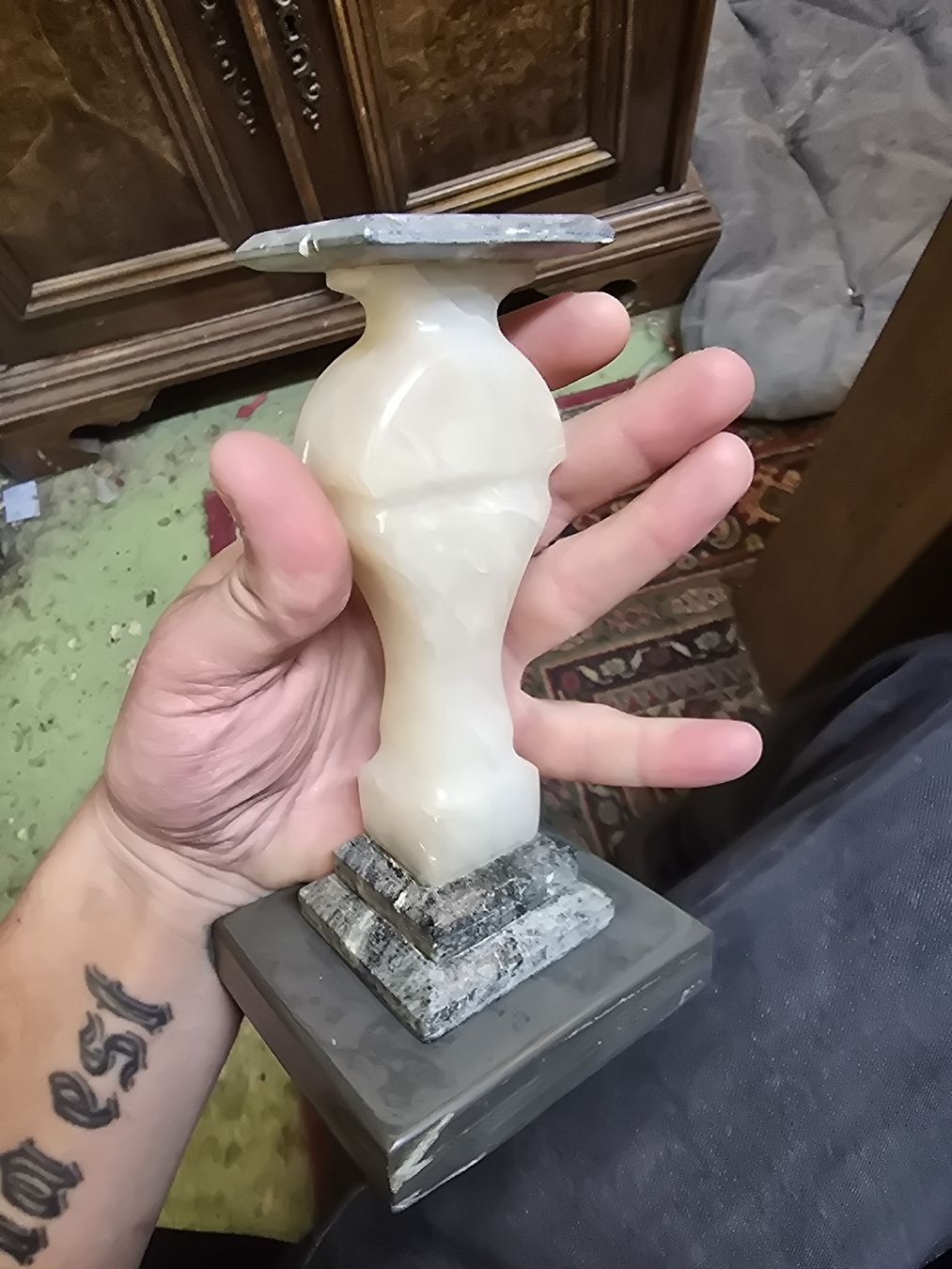 Tutte le decorazioni: Antike Marmor Säule, vintage (DR) – Usato da Rorschach venduto da TimelessTrading 1