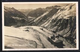 Alp Grüm, Bahnhof gegen Puschlav und Ve