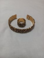 Gucci ensemble bracelet et bague "Lion Mane"