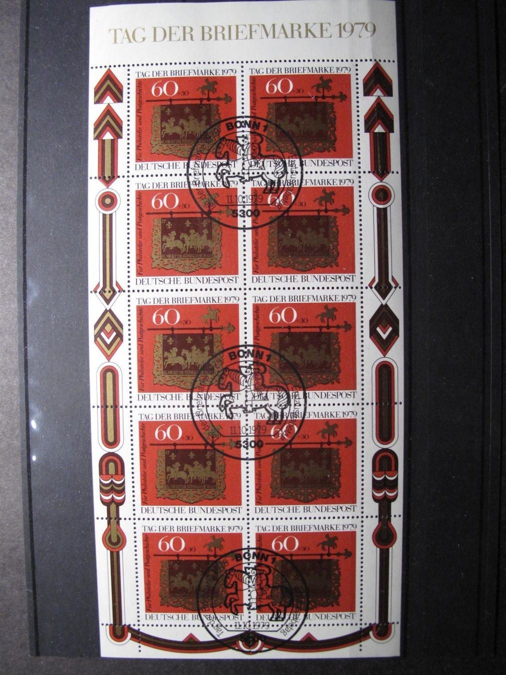 Alle Briefmarken: BRD 1979 Tag der Briefmarke Bogen gest – Gebraucht aus Wil SG von fva01