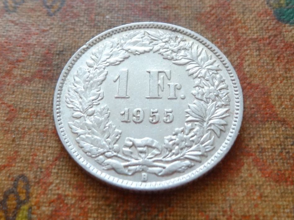 Alle Münzen: 1 Fr. 1955  (Y) – Gebraucht aus Romanel-sur-Lausanne von Swift13