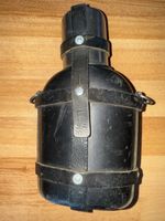 Militär Feldflasche mit Lederbezug & Becher