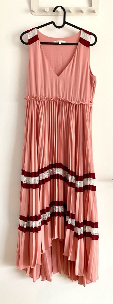 Maje Vestiti: Maje Pink Ritello Stripe Midi Dress – Nuovo (secondo la descrizione) da Hedingen venduto da LinCH 1