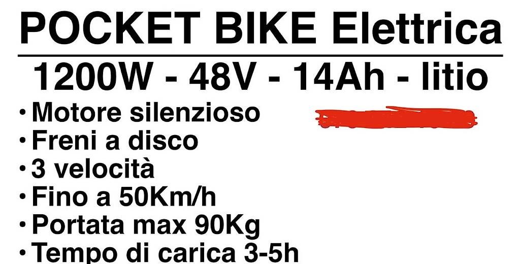 Mini Bike: POCKET BIKE 1200W brushless – Usato da Tesserete venduto da tva_tx9x 2