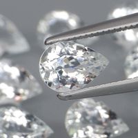 Vrai 0.57 Ct Natur Aquamarine Goshenit Brasilien Edelstein