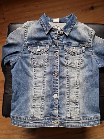 Haley - Davidson Bejeweled Logo Patch Denim Jacke GR.M