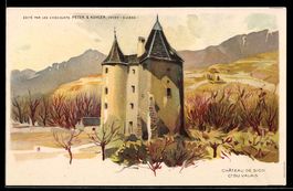 Künstler-AK Sion /Ct du Valais, Château de Sion