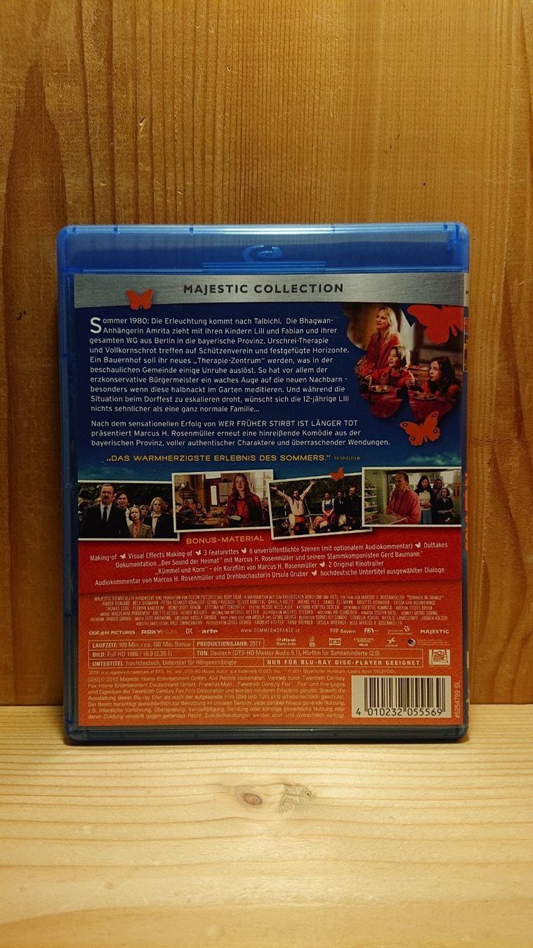 Tutti i DVDs: SOMMER IN ORANGE Blu-Ray – Usato da Wilderswil venduto da Exebub 1