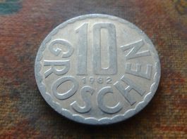 AUTRICHE  10  Groschen  1982