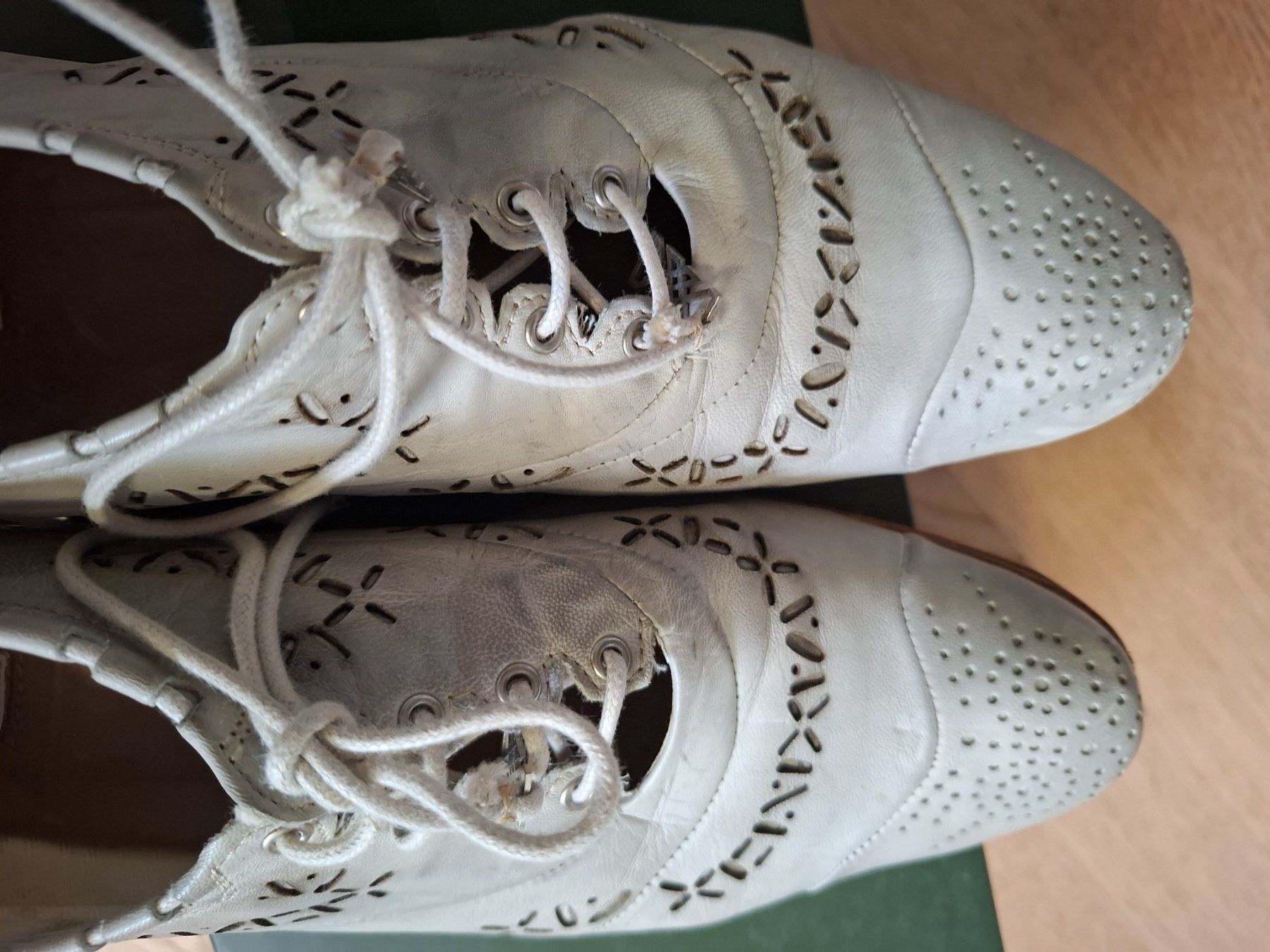 Scarpe da donna: Marithé François Chirbaud, Lederschuh in hellgrau, Gr. 38.5 – Usato da Wolhusen venduto da Pindha05 1