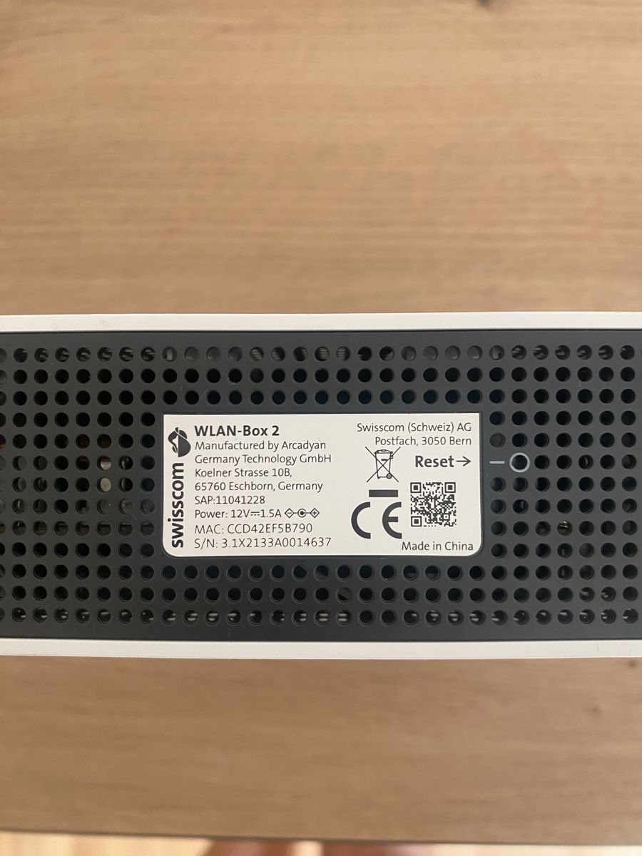 Swisscom WiFi: Wlan box 2 Swisscom  – Usato da Ollon VD venduto da dav_l7zv 4