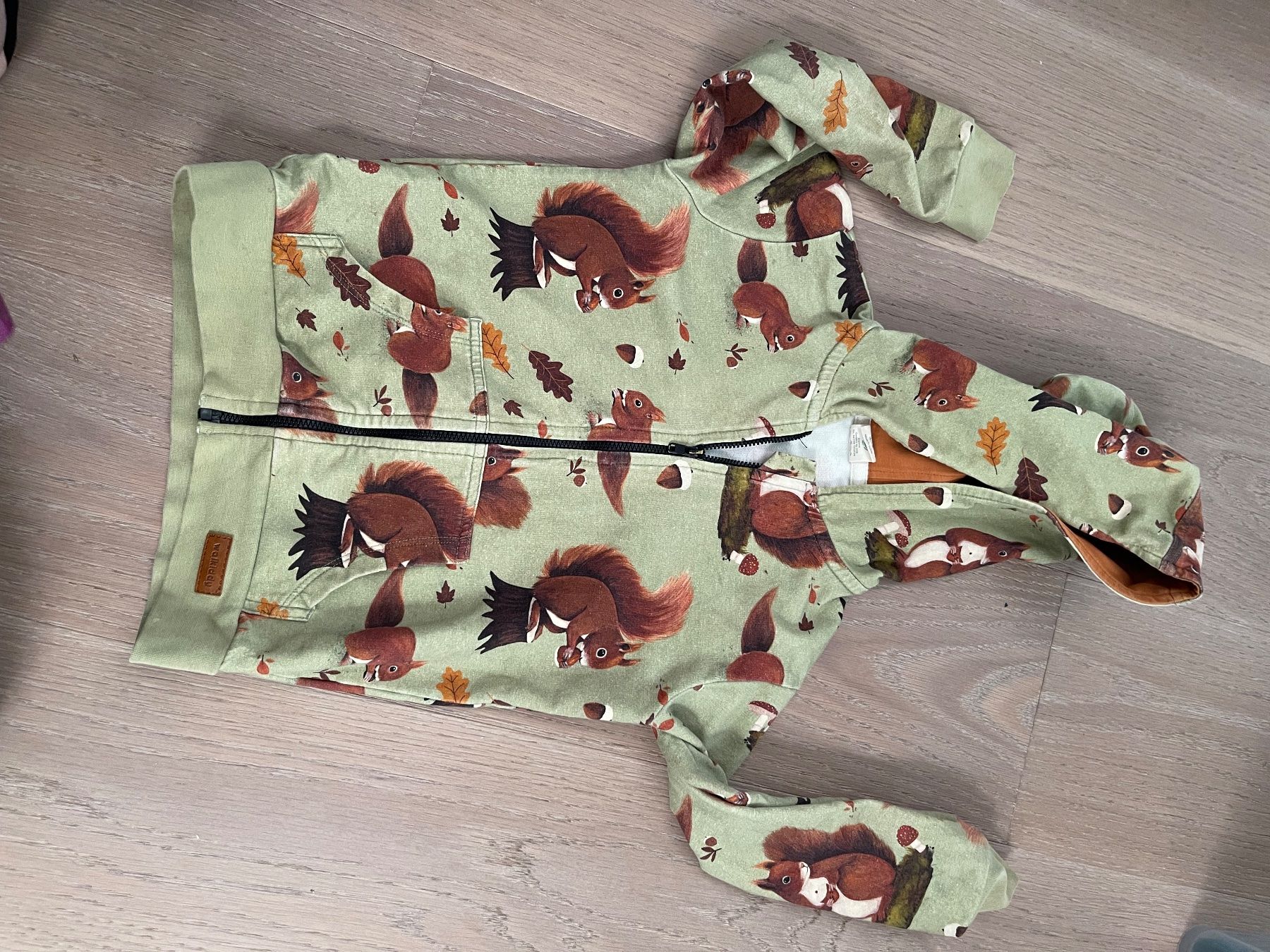 Vestes & Manteaux: Sweat Jacke mit Eichhörnchen Motiv, size 110 – D'occasion à Feusisberg par charlotte483