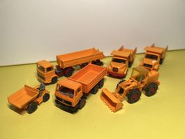 Konvolut Wiking Baufahrzeuge 1/87