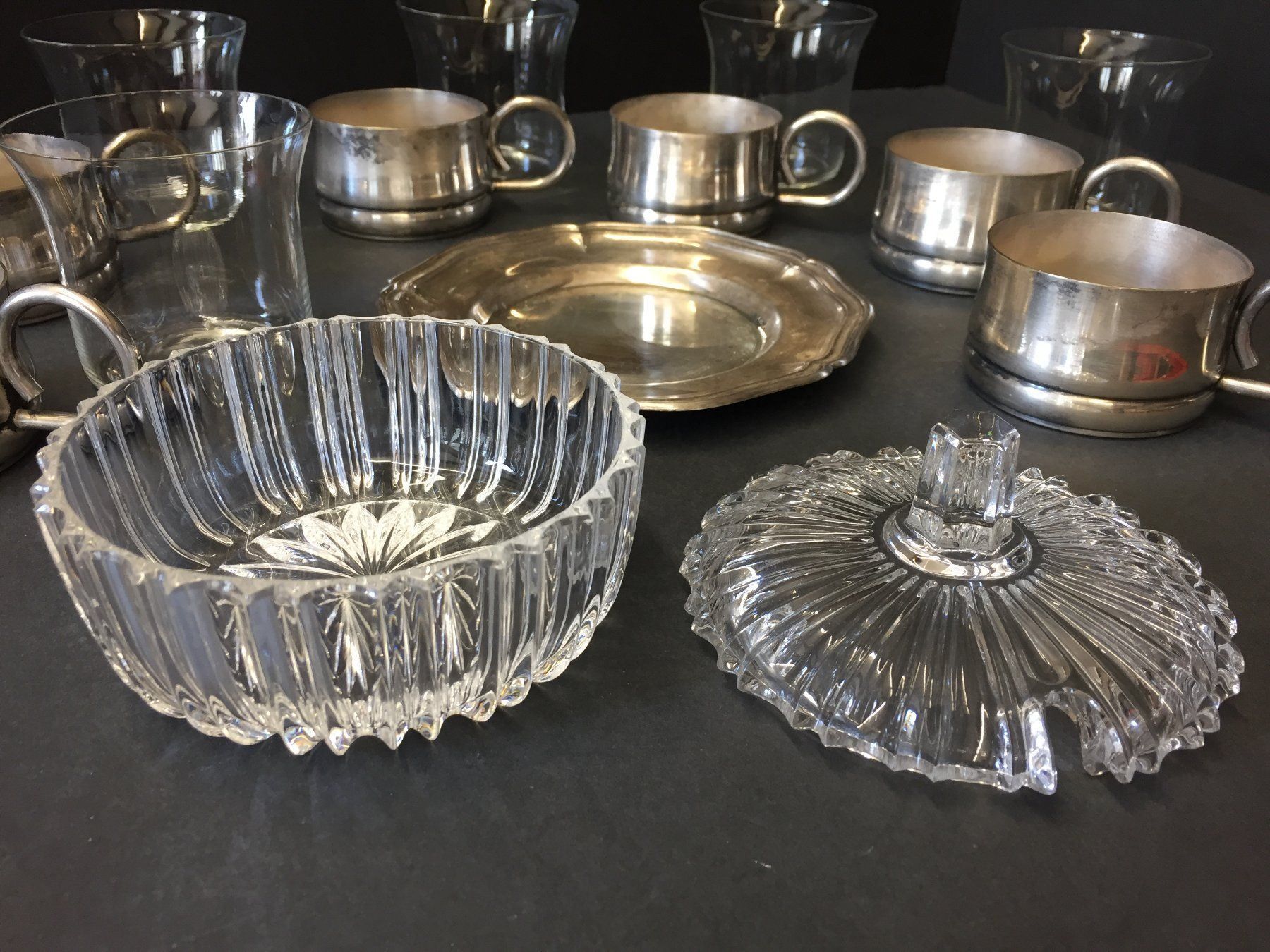 Geschirrsets: Vintage Tee / Kaffee Service Versilbert – Gebraucht aus Schaffhausen von vintageworld 4