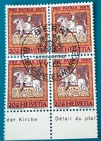 4 er Block Nr.B 125 mit VollStempel Bern   