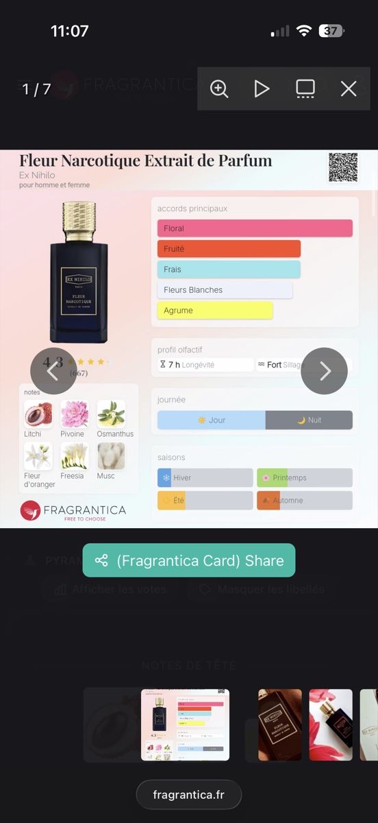 Parfums & Eau de Toilette: Ex Nihilo Fleur Narcotique Extrakt, 2 ml – D'occasion à Sursee par nri_sbv9 1
