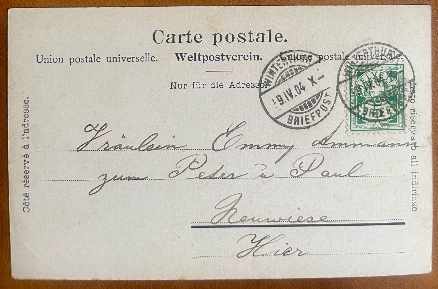 Cartoline postali: GRINDELWALD - 1904 – Usato da Lutry venduto da Ediego 1