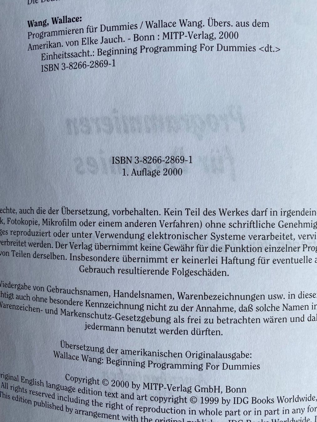 Libri: Programmieren für Dummies – Usato da Kreuzlingen venduto da don_ueli6wb5 8