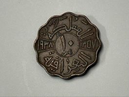 Iraki 10 Fils 1938