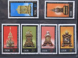 DDR 1975 Alte Uhren gest.