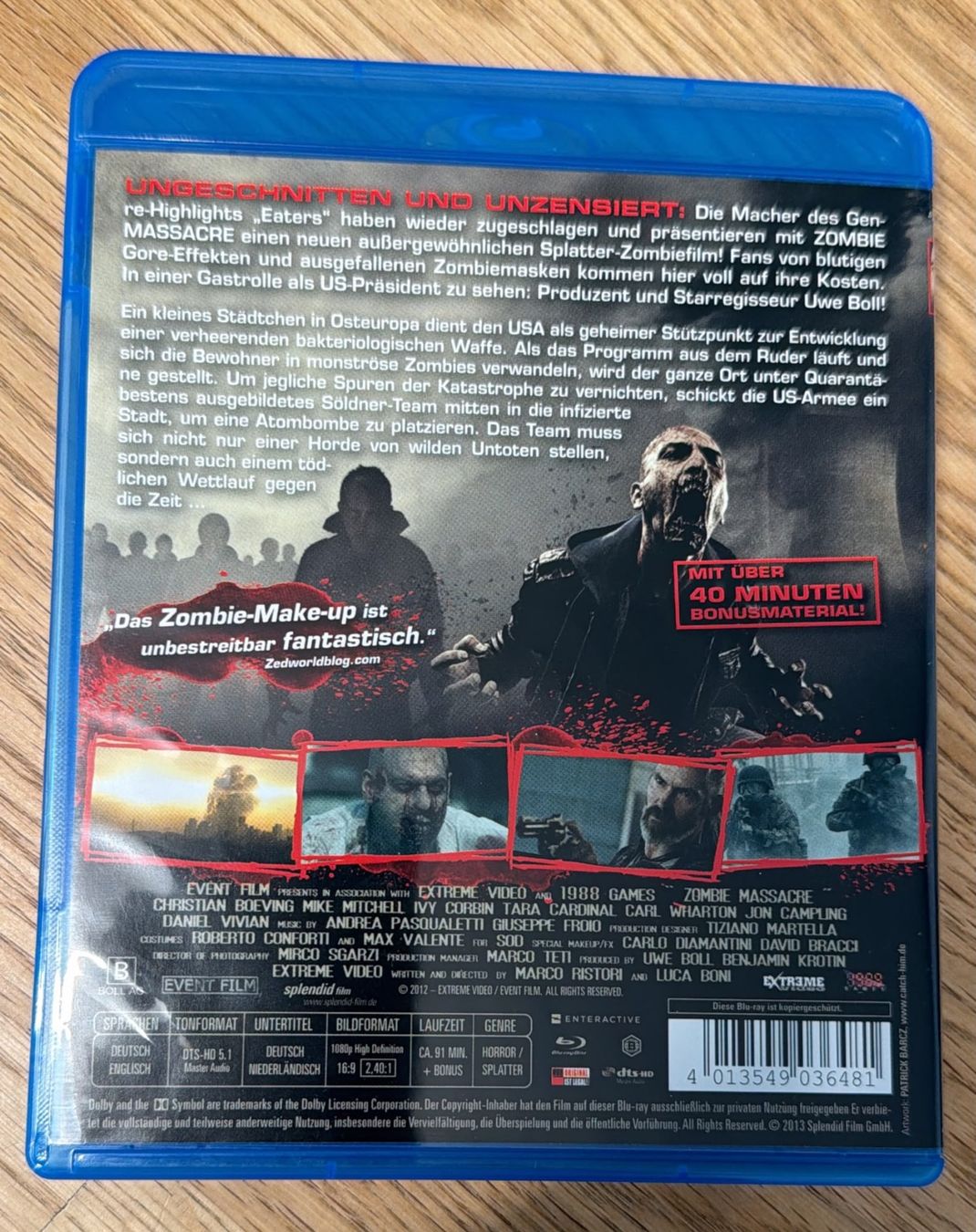 Tutti i DVDs: ZOMBIE MASSACRE BLU-RAY UNCUT VERSION – Usato da Zürich venduto da freioccasionen 1