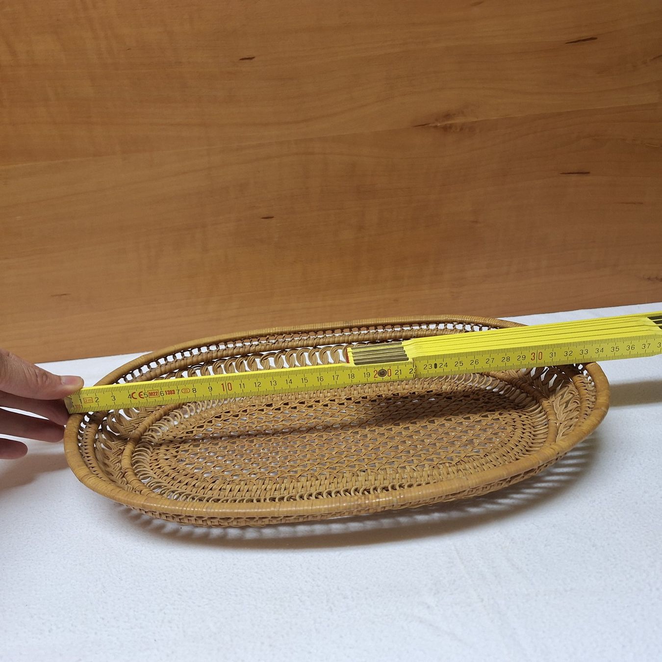 Altro per la casa: Versand möglich. Feine, hübsche Flechtarbeit, ovaler Korb – Usato da Winterthur venduto da Goldpipau 6