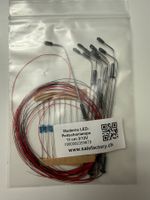 10x Moderne LED-Peitschenlampe 11cm / HO