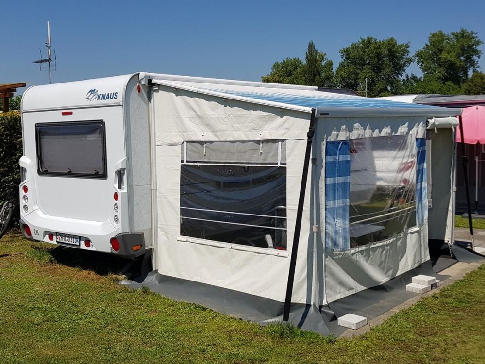 4 M Abwischbare Wohnwagen-Markisenschürze – 50 Cm Tief, PVC, Verhindert Zugluft