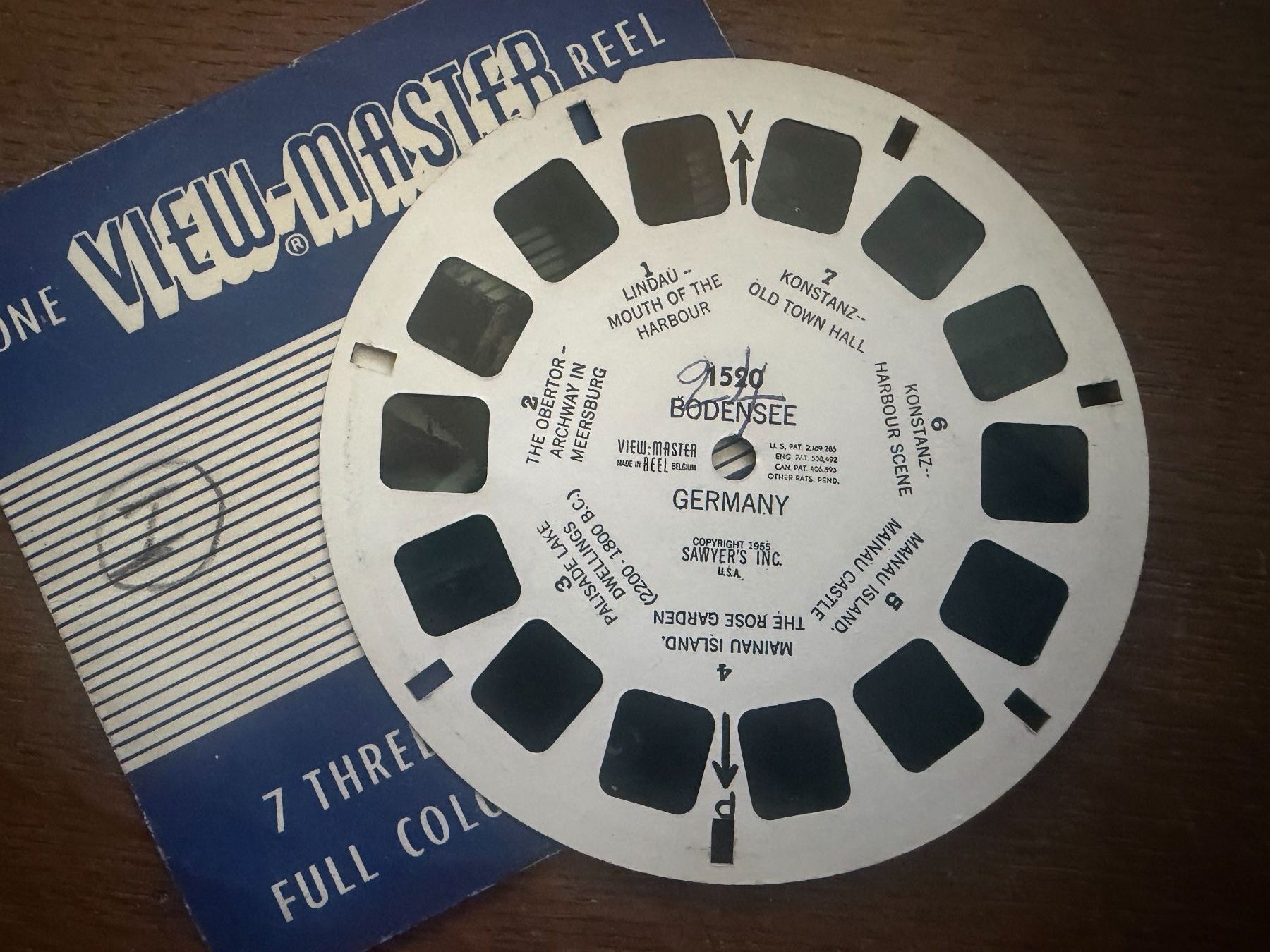 View-master Giocattoli: View-Master 3D: Nr. 1520 BODENSEE Germany – Usato da Tegerfelden venduto da siebenmacky