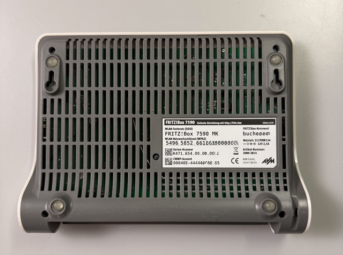 Fritz Modem & Router: FRITZ!Box 7590 ADSL Router – Usato da Kilchberg ZH venduto da Cgeissler 3