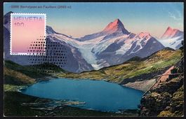 MK ANTIK F. der CH - Alpenglühenorange, Bachalpsee, Faulhorn