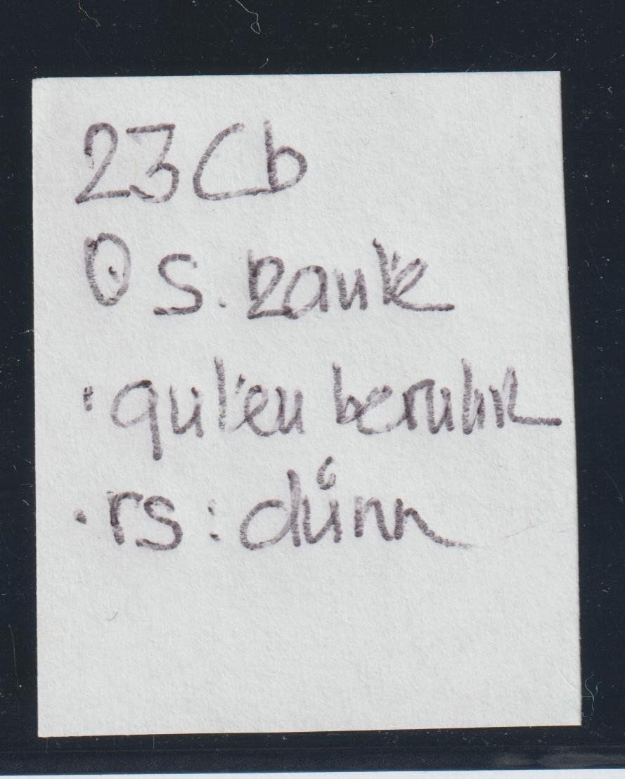 Alle Briefmarken: Strubel 23 Cb mit schwarzer Raute – Gebraucht aus Siebnen von Fstaehli 2