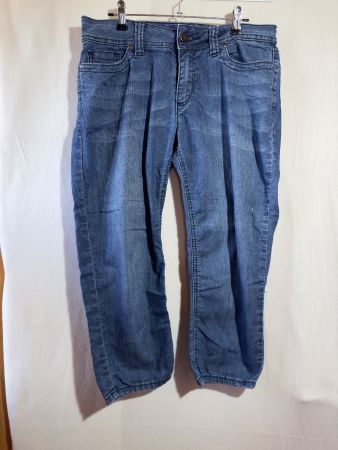 Blaue Jeans Hose von Charles Vögele Biaggini Violett Gr. 38